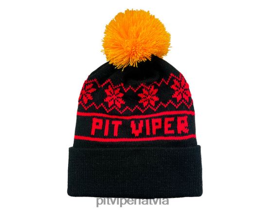 R8ZD60229 pom pom beanie melna Pit Viper