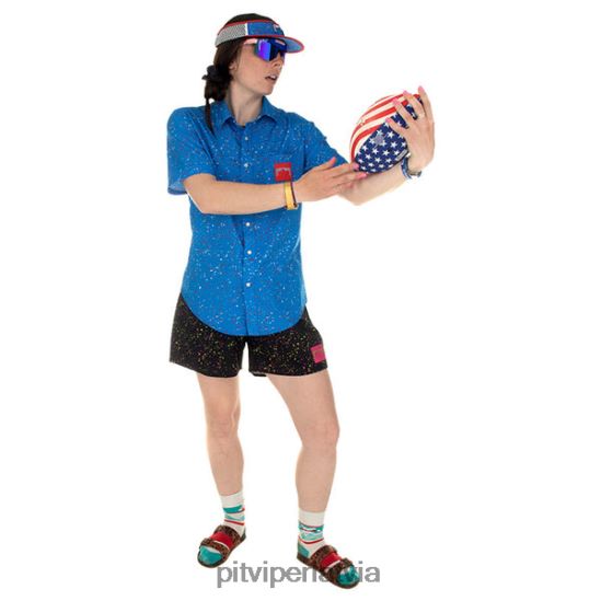 R8ZD60176 ballītes krekls ar zilu lentīti Pit Viper