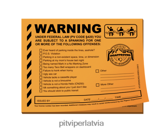 R8ZD60279 palaidnības: stāvvietas biļetes Pit Viper