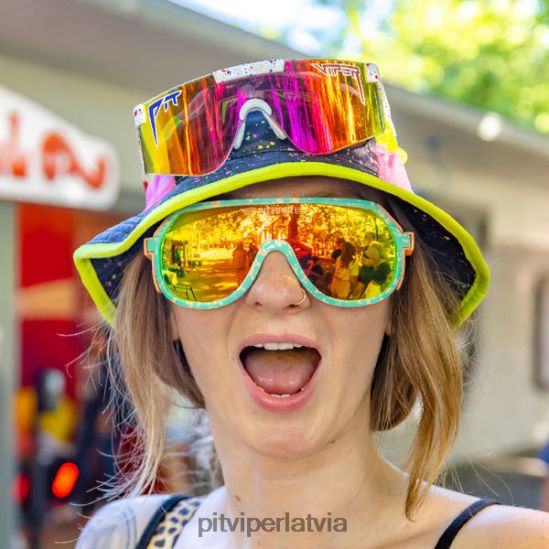 R8ZD607 persiki un zaļā Grand Prix Pit Viper